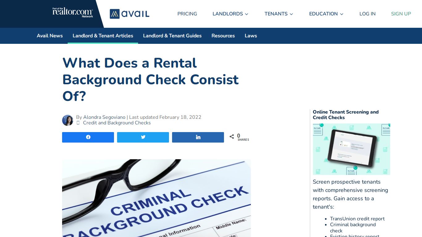 What Does A Rental Background Check Consist Of? | Avail